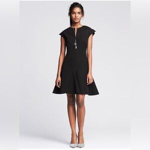 Banana Republic Classic Black Midi Dress